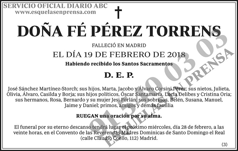 Fé Pérez Torrens